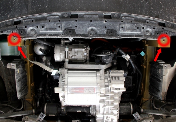 Acél motor, hűtő védőlemez KGM Torres EV 
