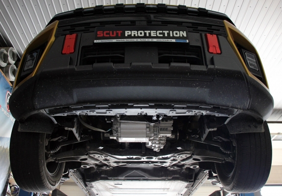 Acél motor, hűtő védőlemez KGM Torres EV 