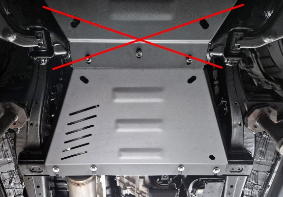 Acél kapcsolószekrény védőlemez Toyota Hilux