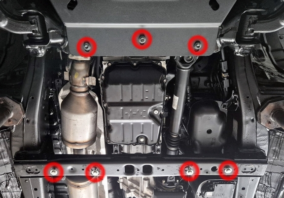 Acél kapcsolószekrény védőlemez Toyota Hilux